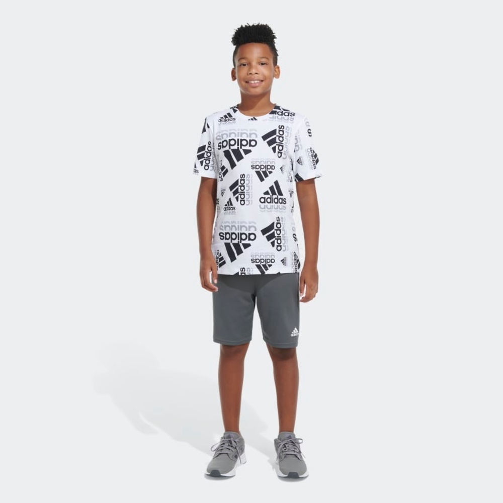 adidas — big boys brand love echo all over print tee